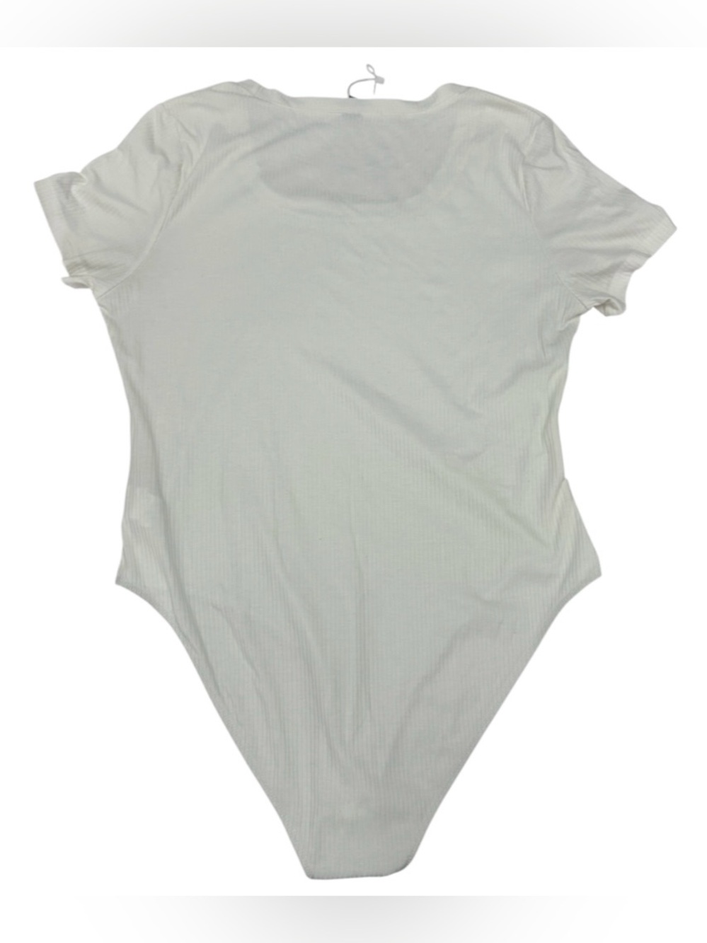 SHEIN Curve women’s 2XL Cream Basic Short Sleeve Ribbed One-Piece Bodysuit - Picture 6 of 10